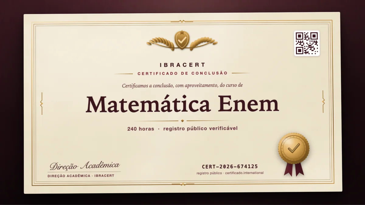 Capa do curso Matemática Enem