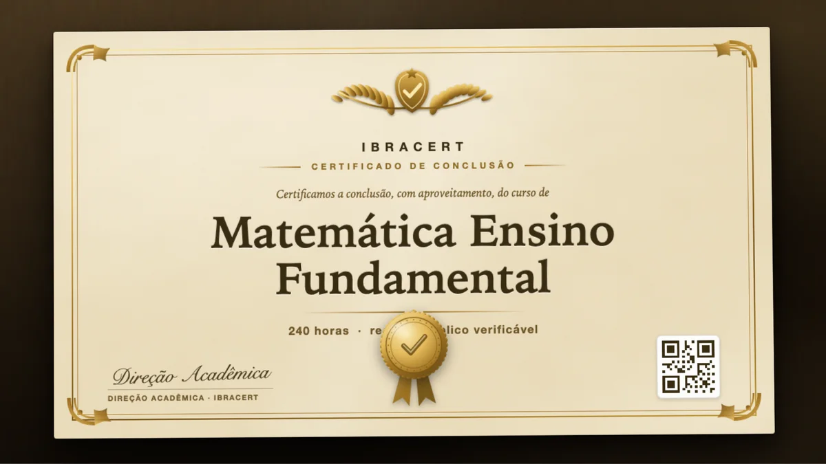 Capa do curso Matemática Ensino Fundamental