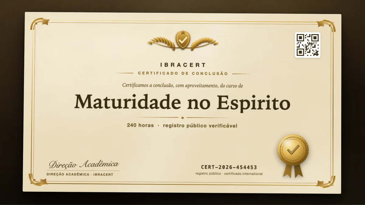 Capa do curso Maturidade no Espirito