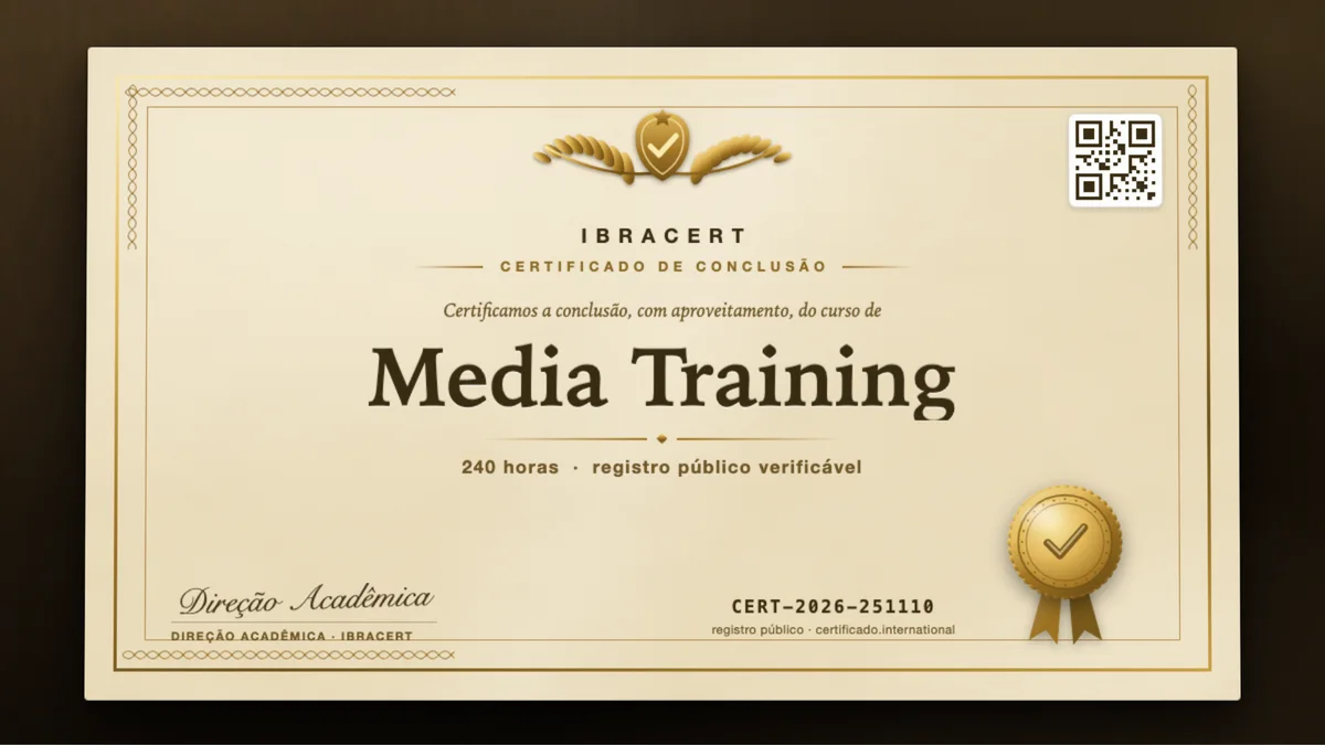 Capa do curso Media Training