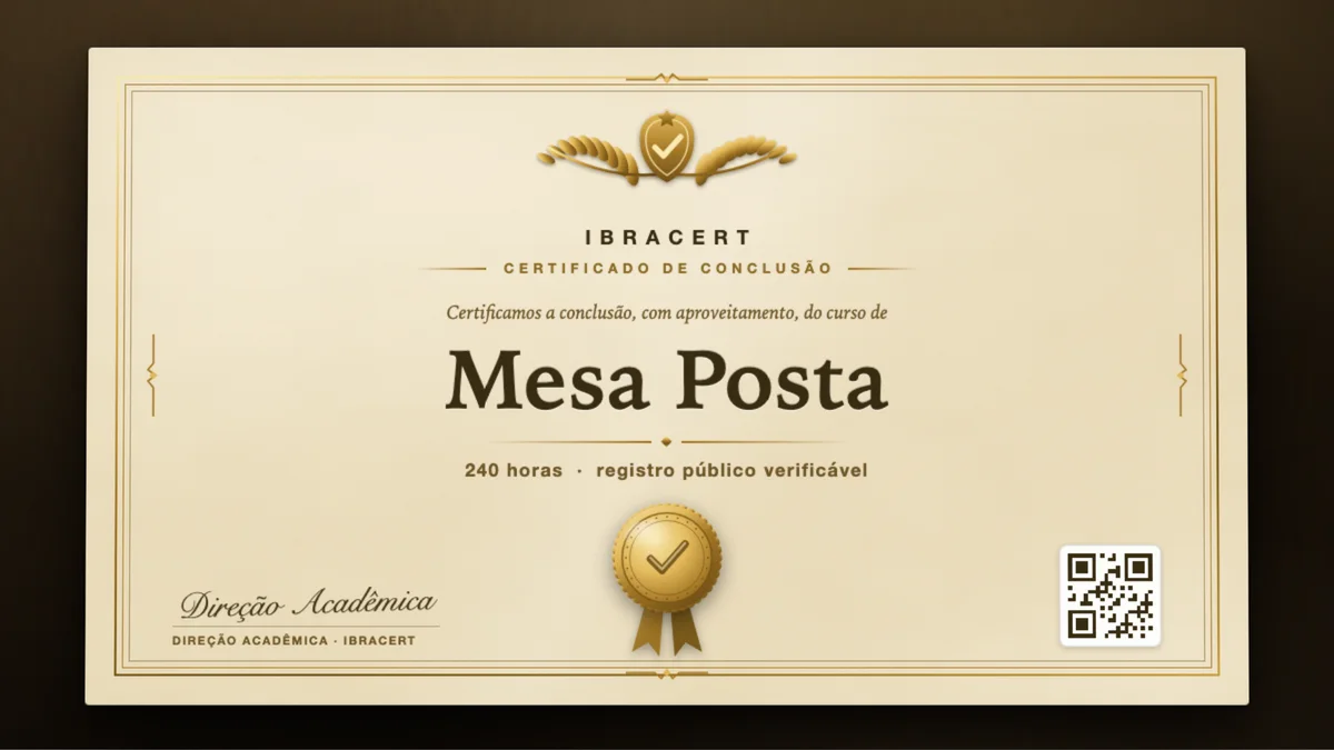 Capa do curso Mesa Posta