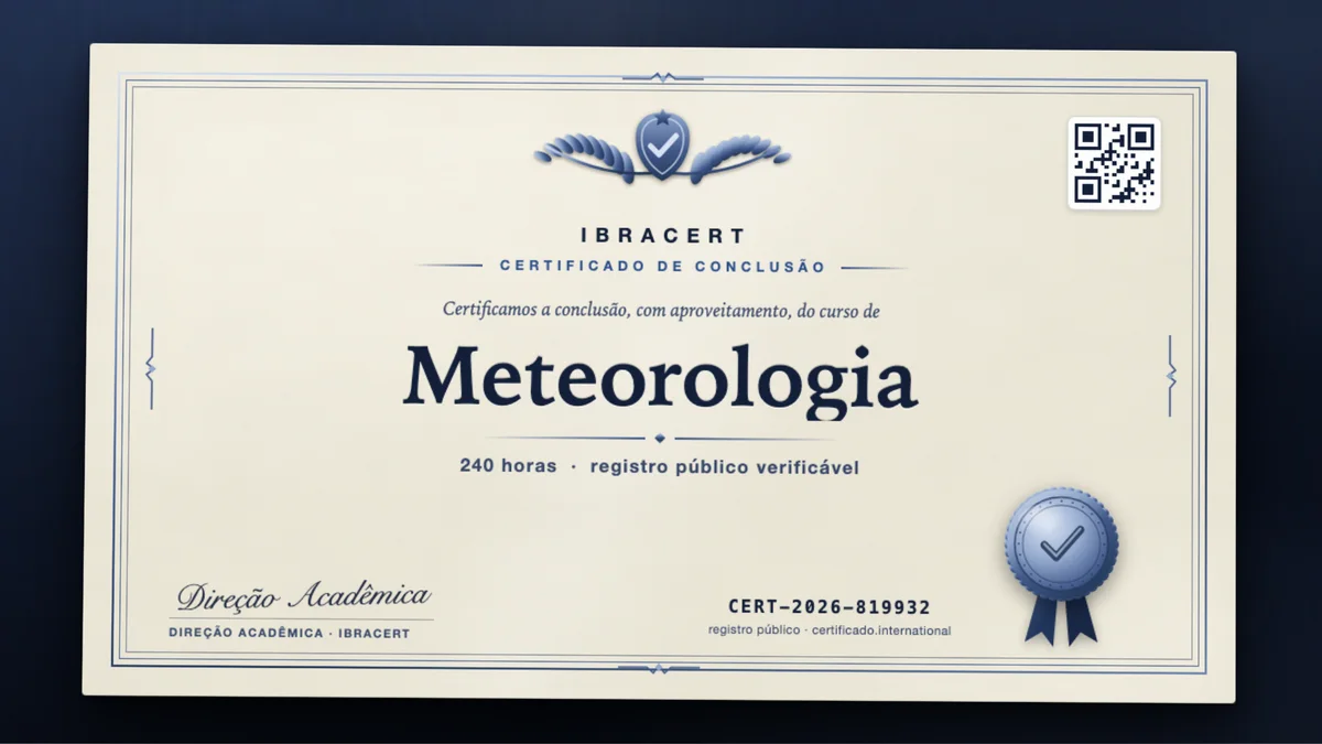 Capa do curso Meteorologia