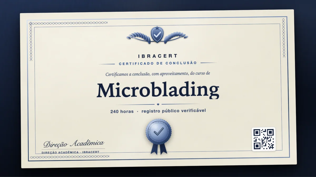 Capa do curso Microblading