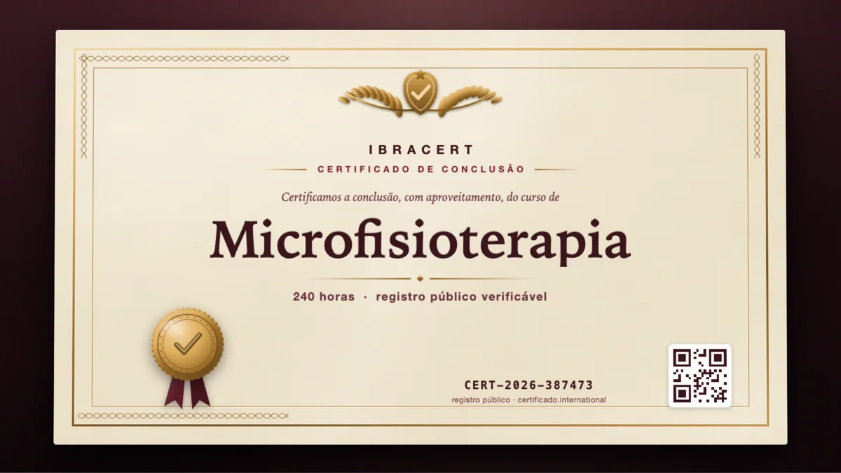 Capa do curso Microfisioterapia