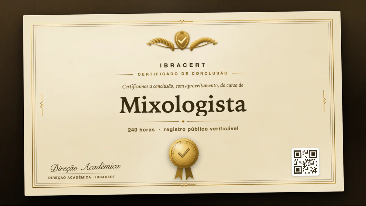 Capa do curso Mixologista