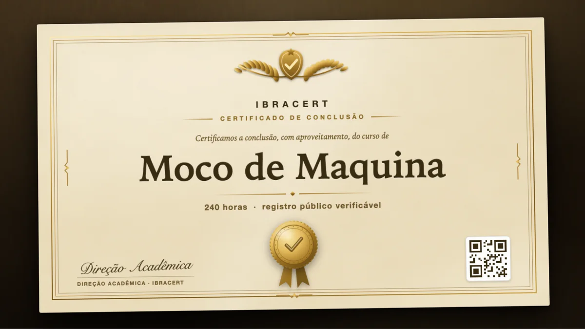 Capa do curso Moco de Maquina