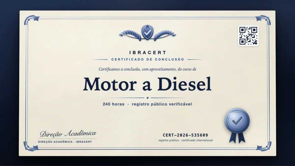 Capa do curso Motor a Diesel