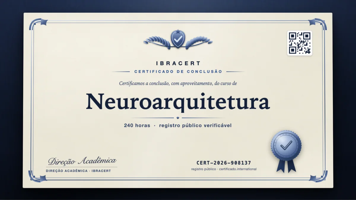 Capa do curso Neuroarquitetura