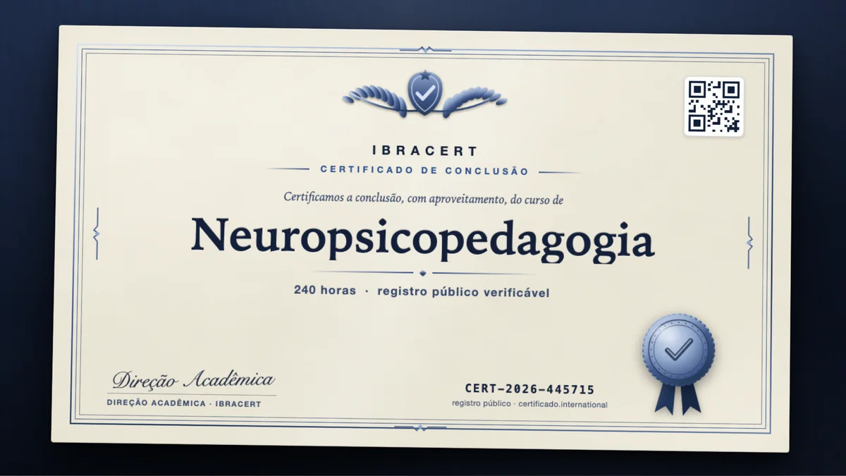 Capa do curso Neuropsicopedagogia