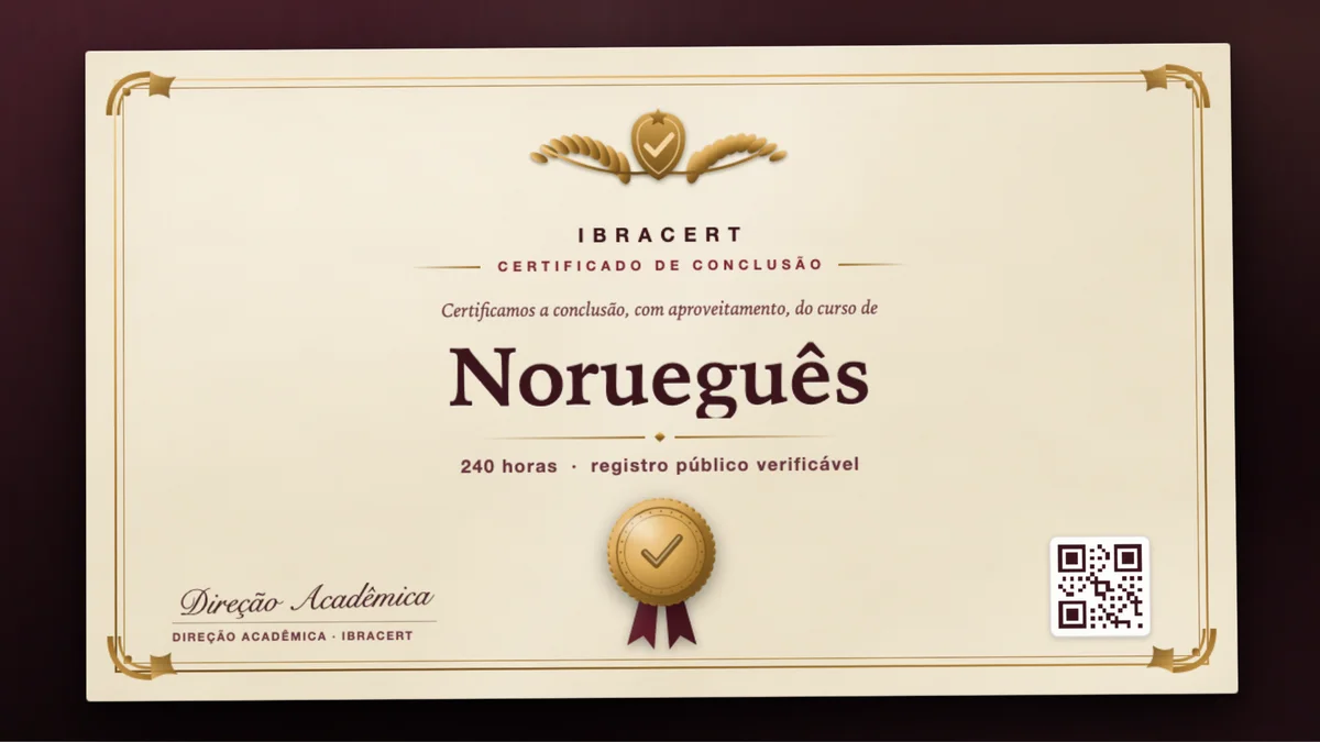 Capa do curso Norueguês