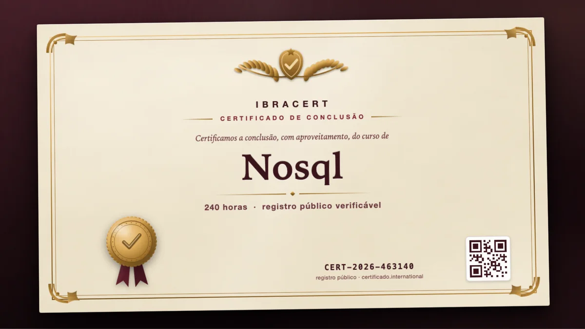 Capa do curso Nosql