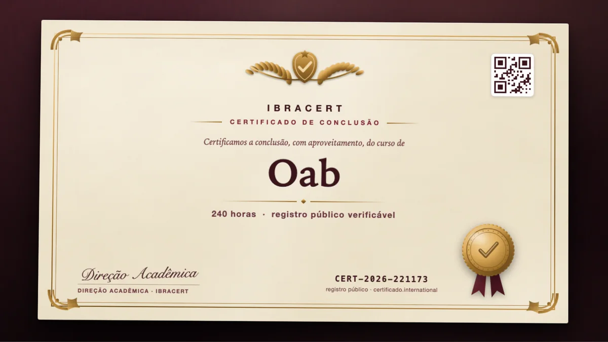 Capa do curso Oab