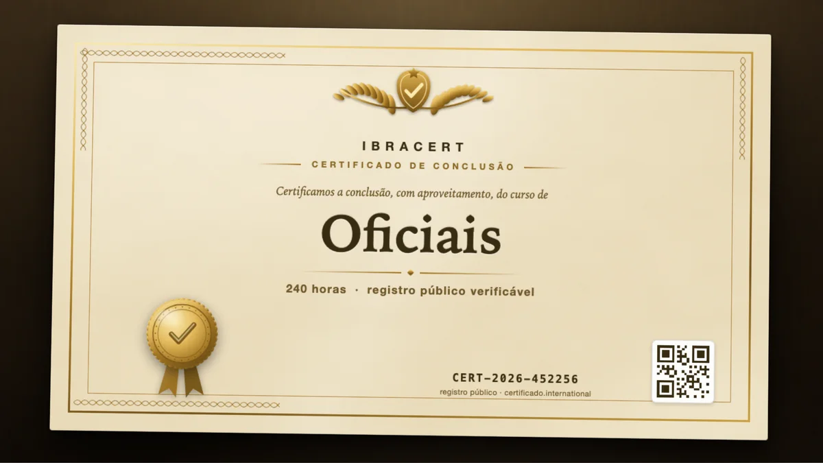 Capa do curso Oficiais