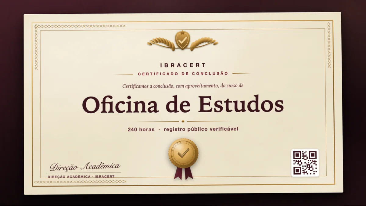 Capa do curso Oficina de Estudos