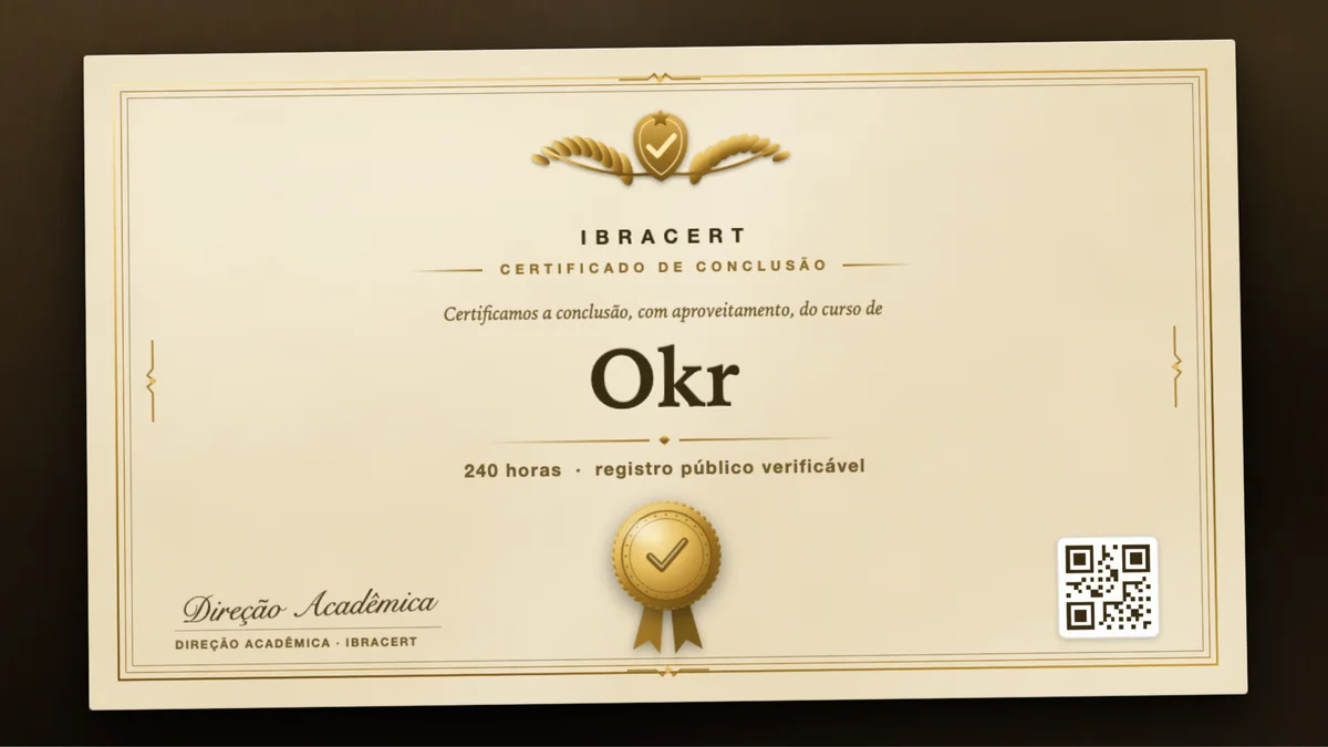 Capa do curso Okr