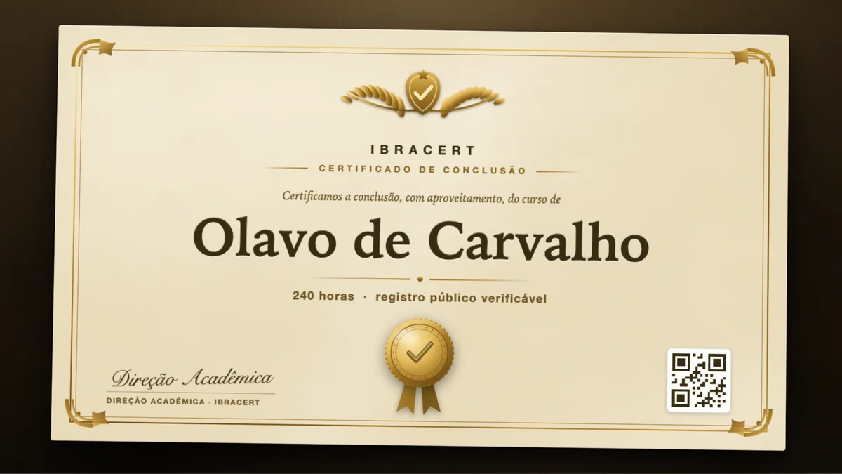 Capa do curso Olavo de Carvalho