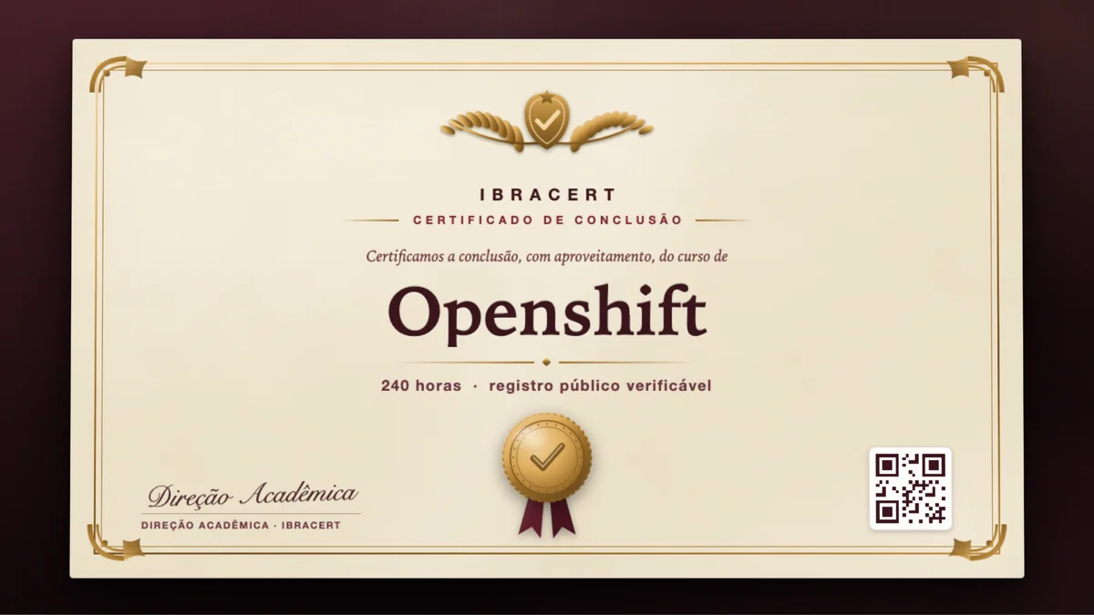 Capa do curso Openshift