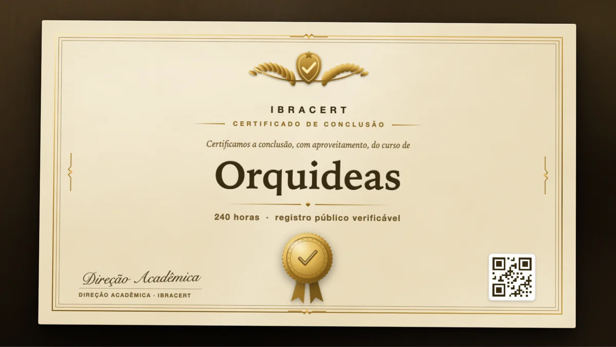 Capa do curso Orquideas