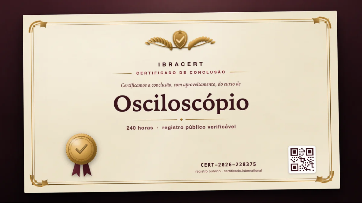 Capa do curso Osciloscópio