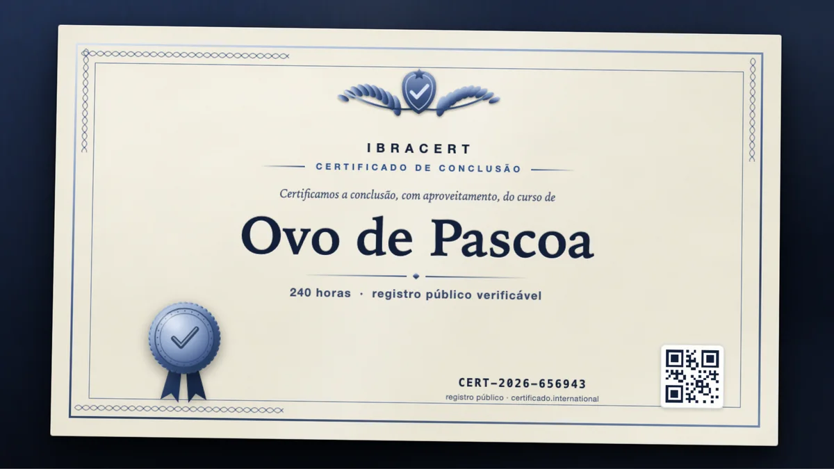 Capa do curso Ovo de Pascoa