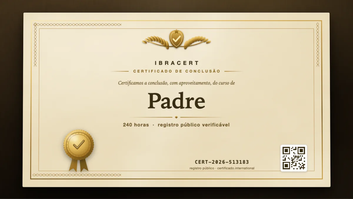 Capa do curso Padre