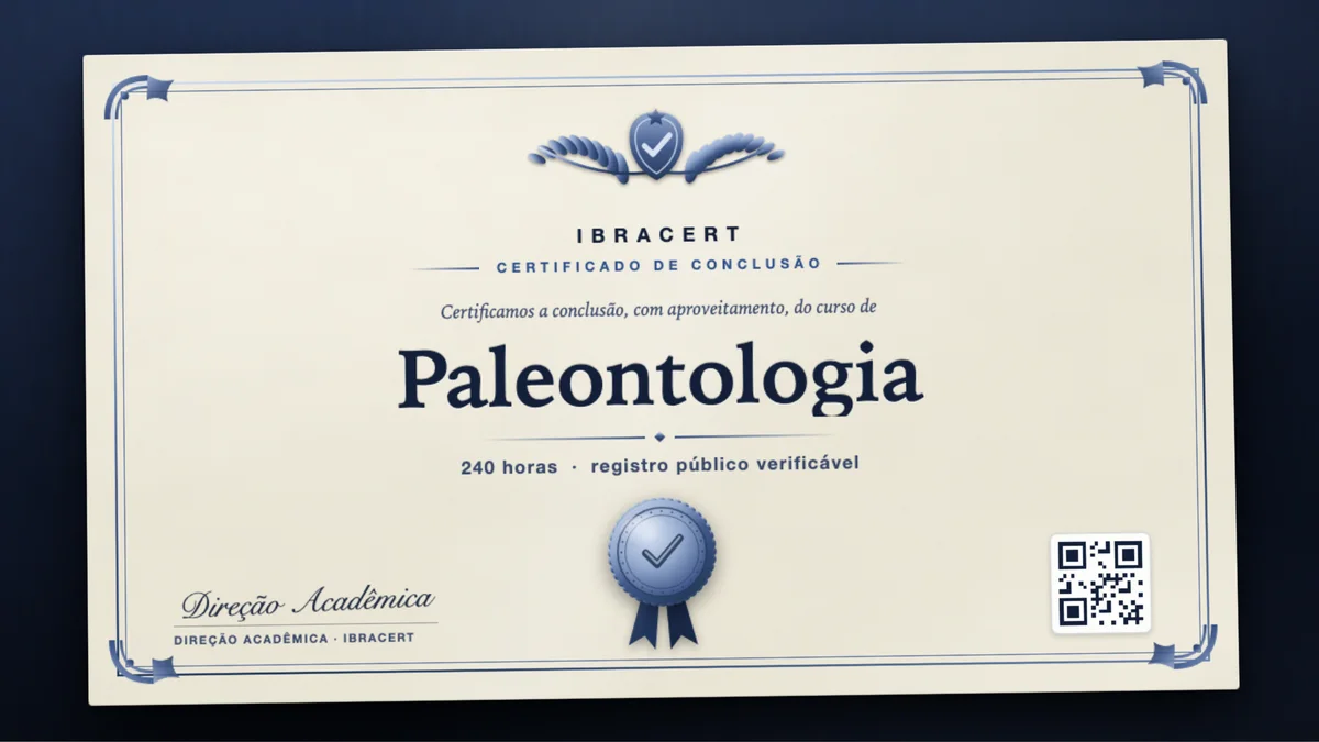 Capa do curso Paleontologia