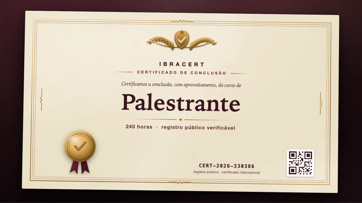 Capa do curso Palestrante