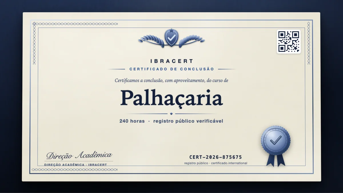 Capa do curso Palhaçaria
