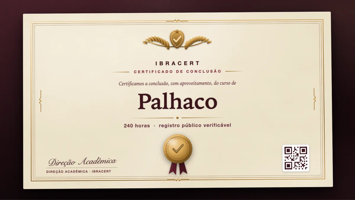 Capa do curso Palhaco