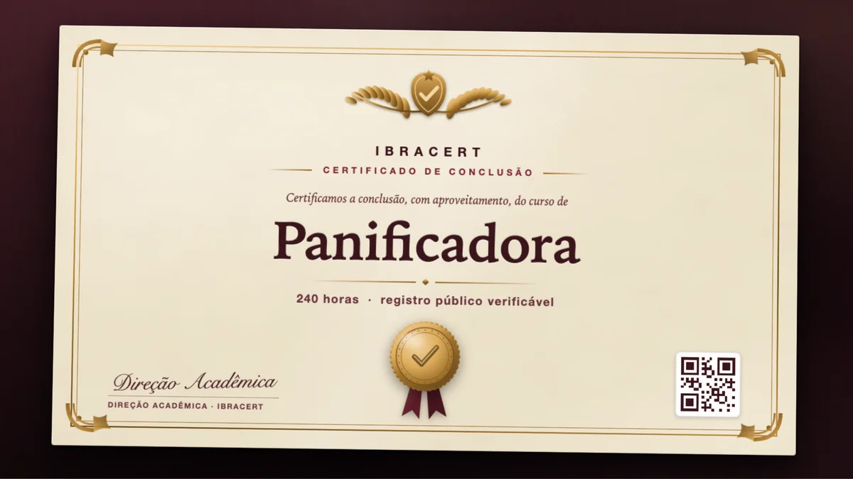 Capa do curso Panificadora