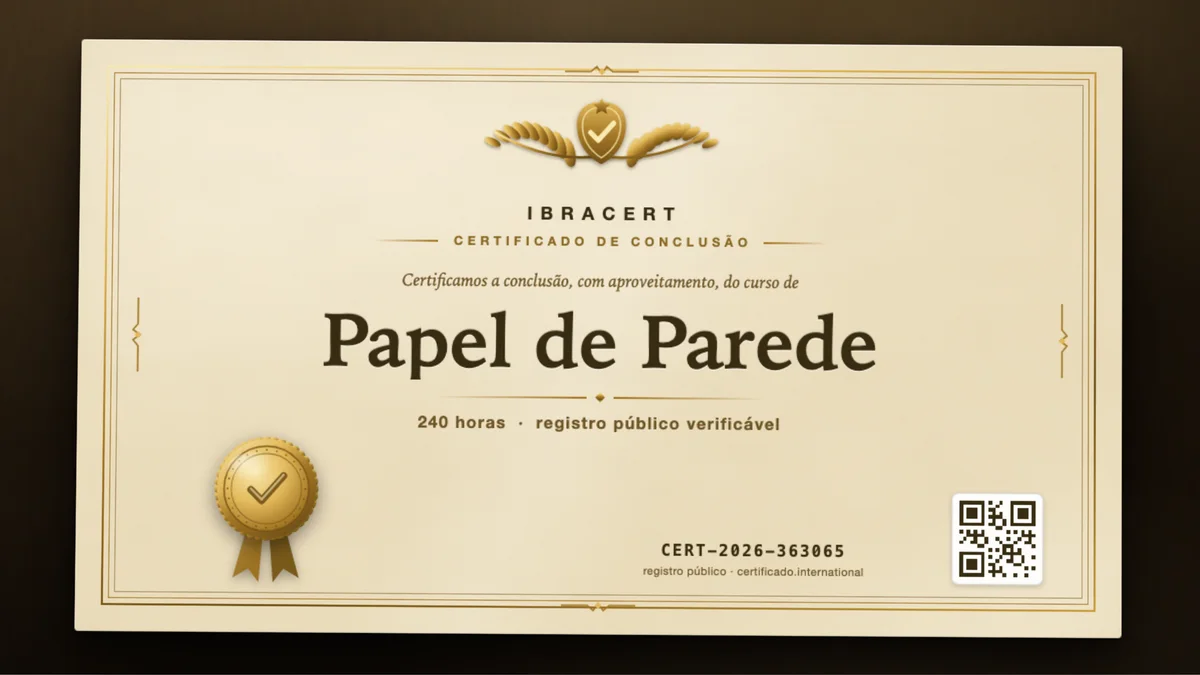 Capa do curso Papel de Parede