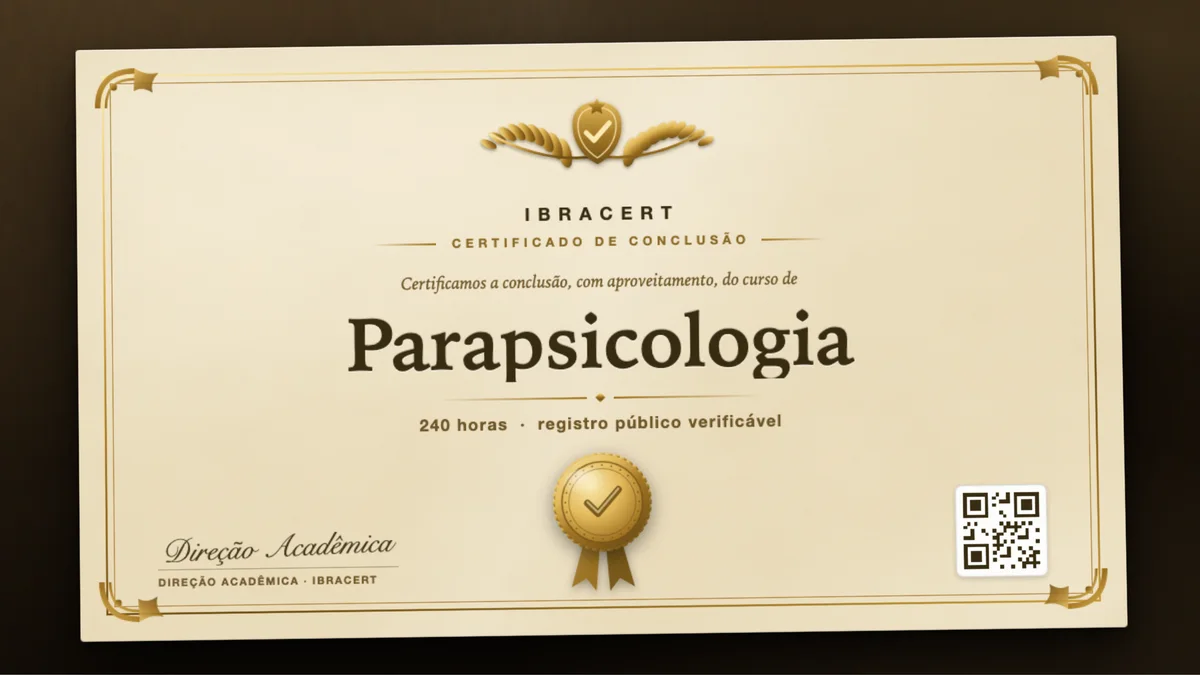 Capa do curso Parapsicologia