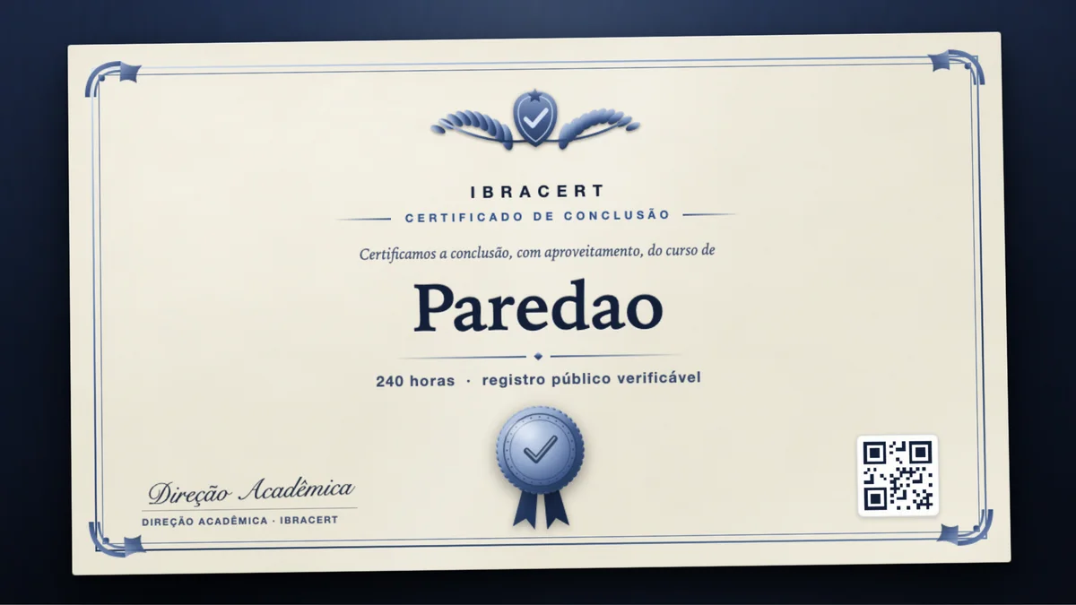 Capa do curso Paredao