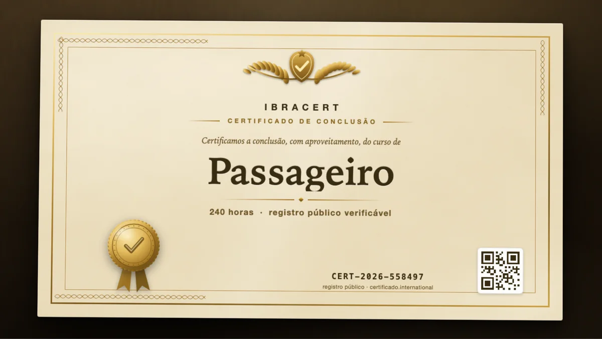 Capa do curso Passageiro