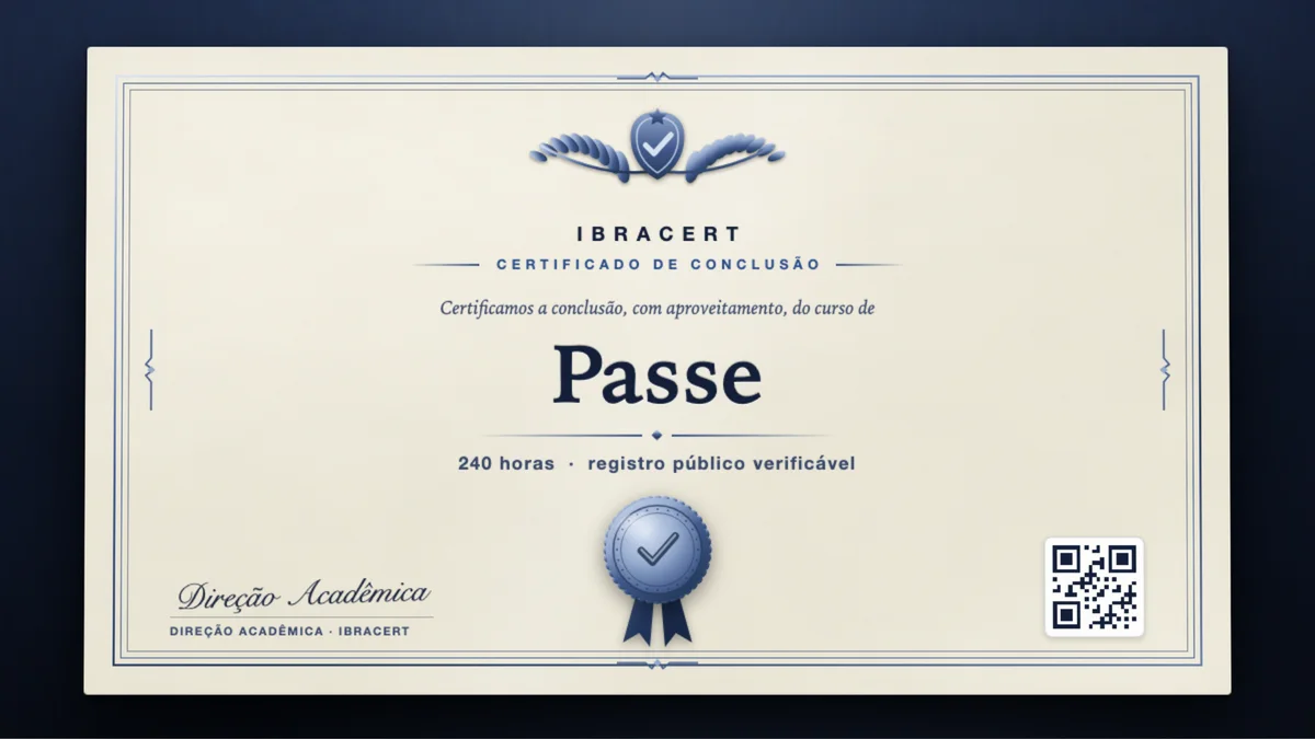 Capa do curso Passe