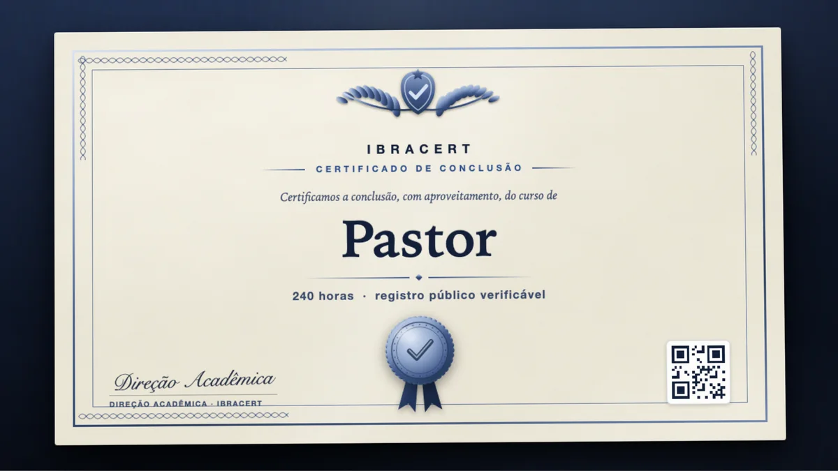 Capa do curso Pastor