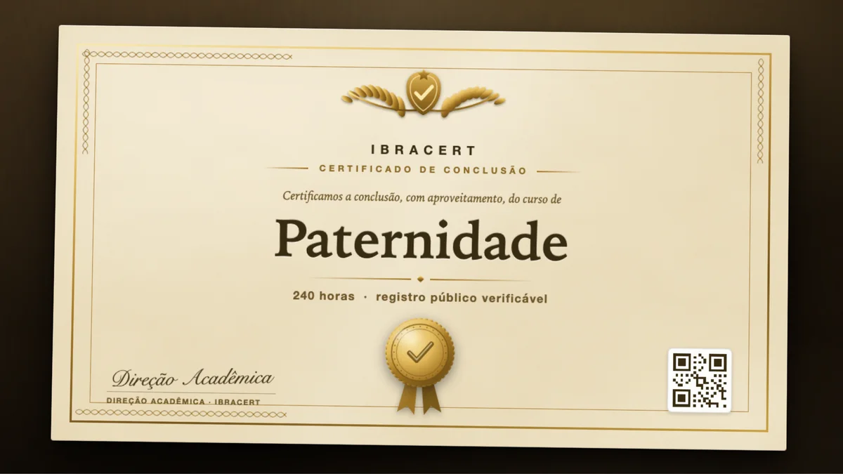 Capa do curso Paternidade