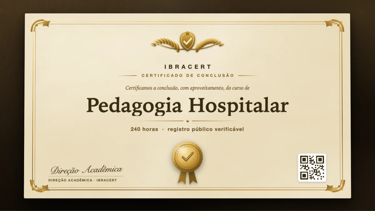 Capa do curso Pedagogia Hospitalar