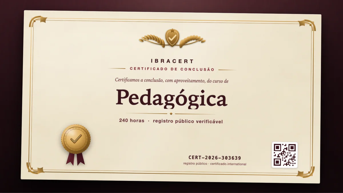 Capa do curso Pedagógica