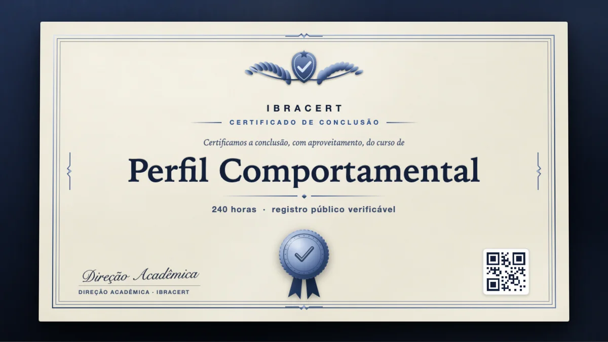 Capa do curso Perfil Comportamental