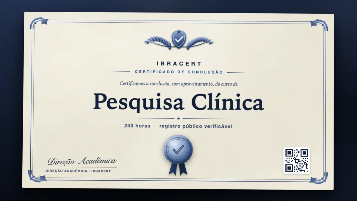 Capa do curso Pesquisa Clínica
