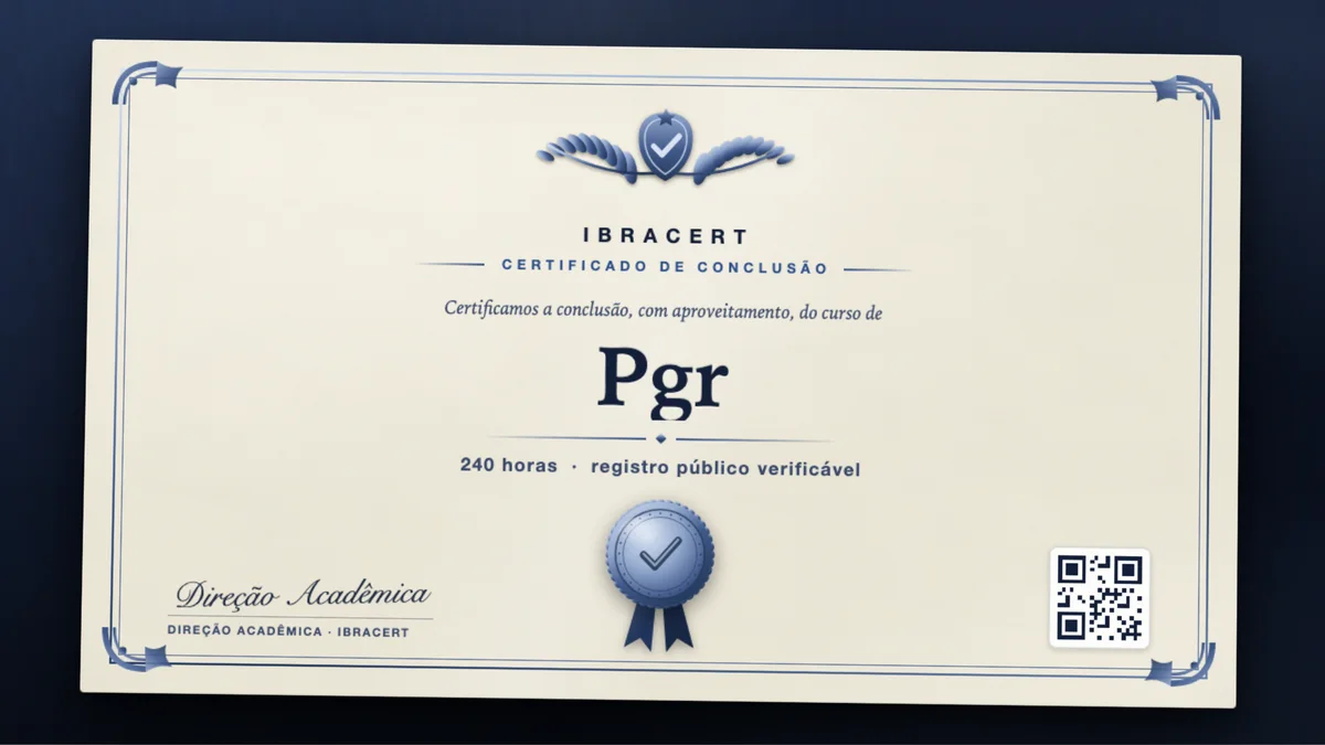 Capa do curso Pgr