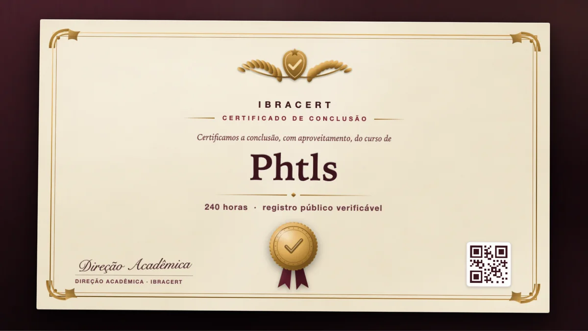 Capa do curso Phtls