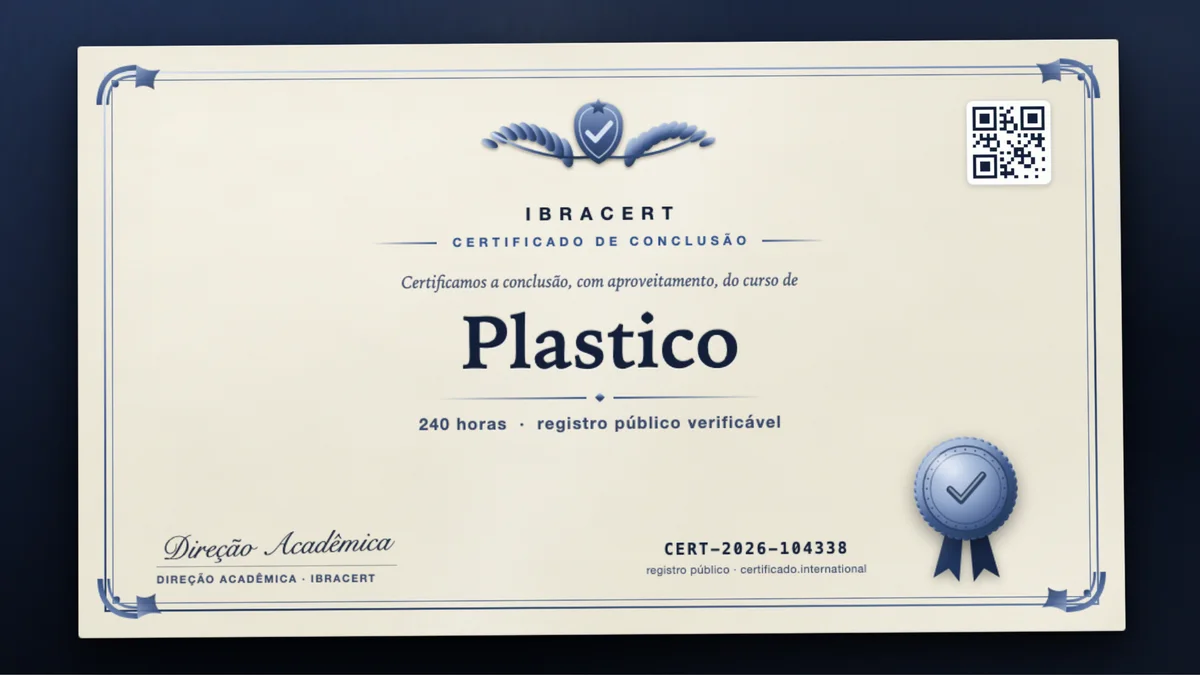 Capa do curso Plastico