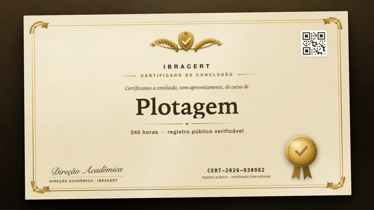 Capa do curso Plotagem