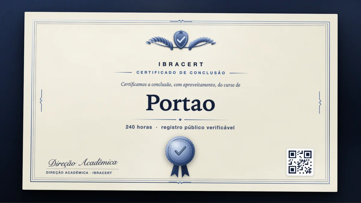 Capa do curso Portao