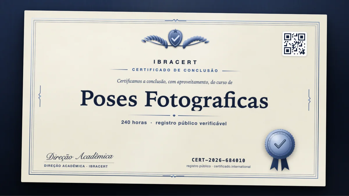 Capa do curso Poses Fotograficas