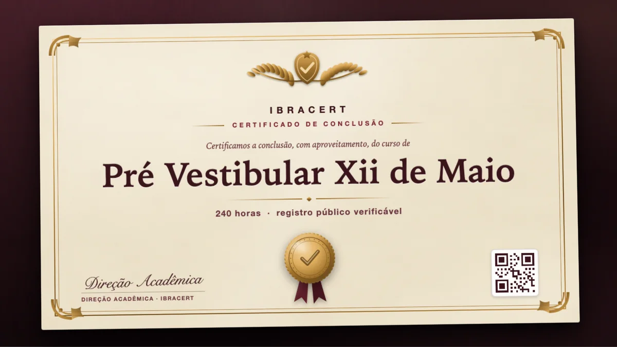 Capa do curso Pré Vestibular Xii de Maio