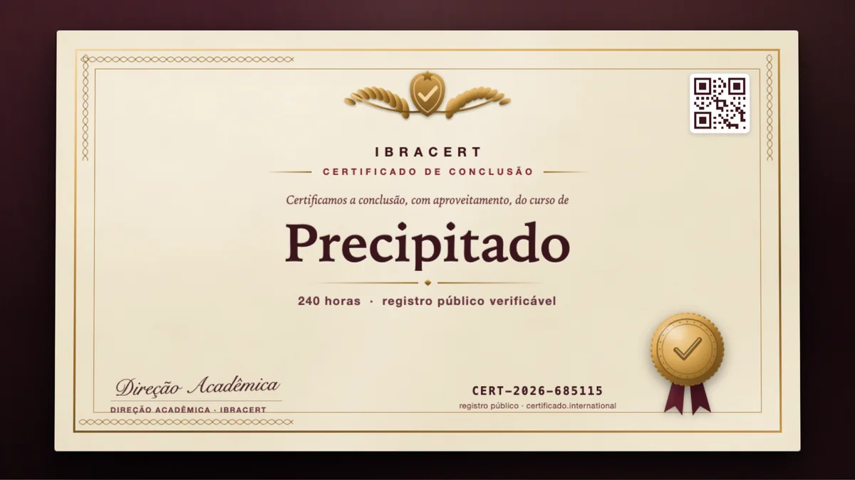 Capa do curso Precipitado
