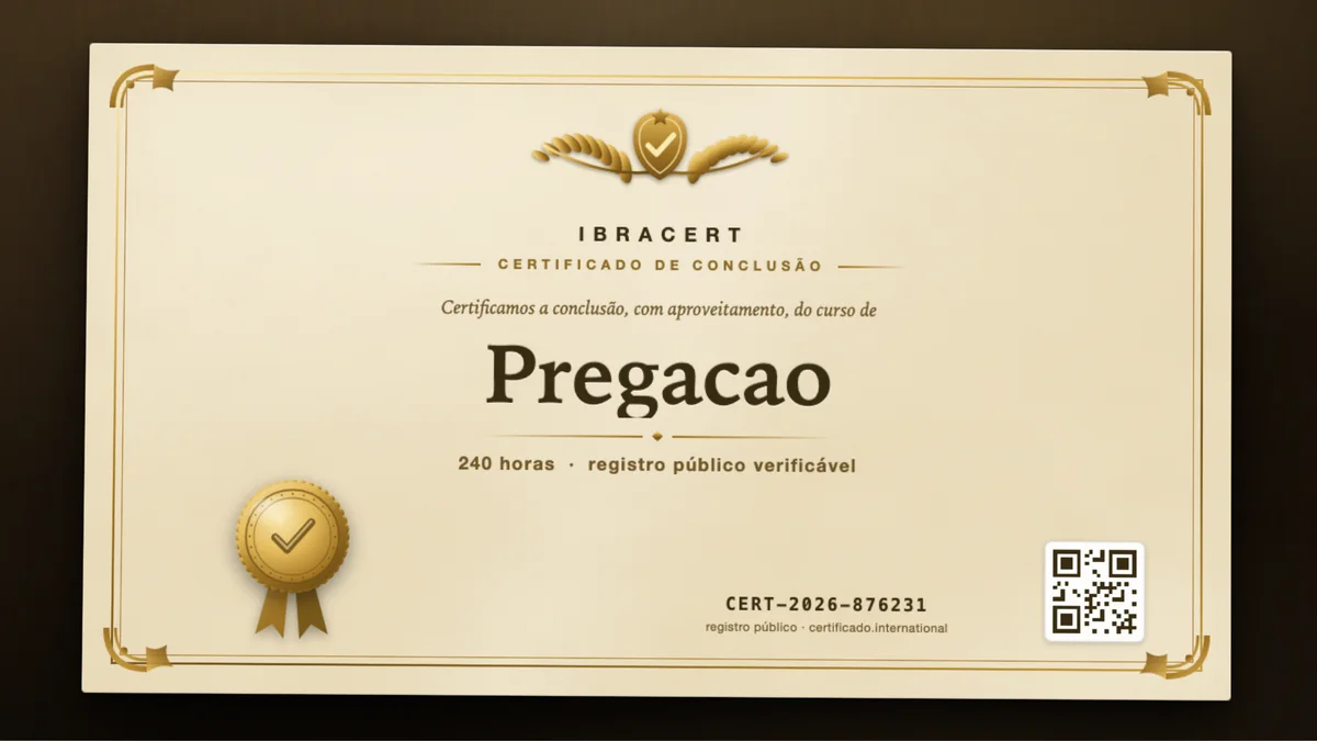 Capa do curso Pregacao